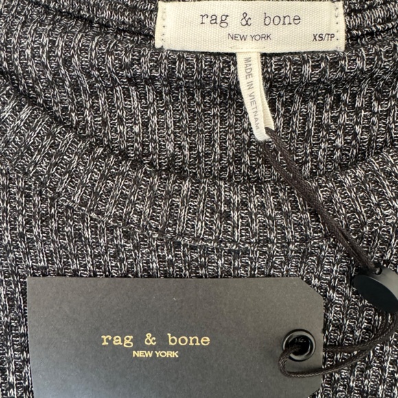 Rag & Bone | Knit Tonal Blocked Mini Dress - Picture 3 of 4